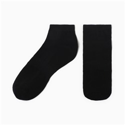Носки женские укороченные, цвет черный, р-р 23
